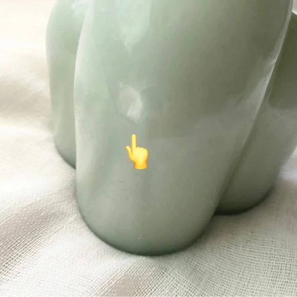 NEW FEM POLAND Pillar Candle Unique shape Sage green - Picture 10 of 11